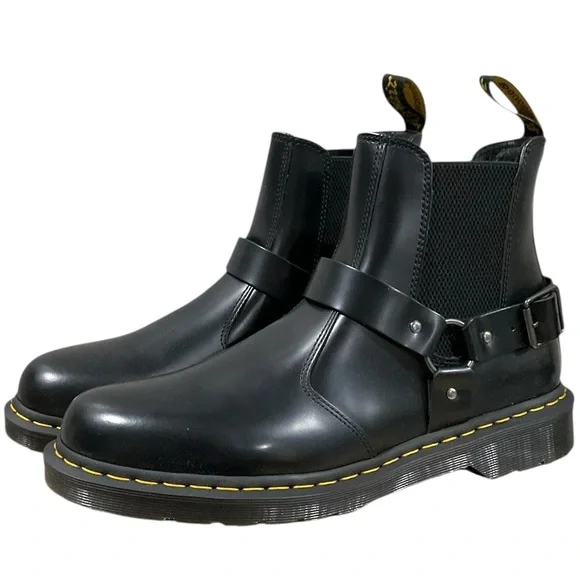 Dr. Martens Men’s Wilcox Smooth Leather Buckle Boots EUR 47 Size 13 NEW - Picture 4 of 13